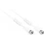 GoodConnections cabo coaxial F-Type a F-Type com núcleo de ferrite, 100% blindado, 2,5 m, branco (S-FP25W)