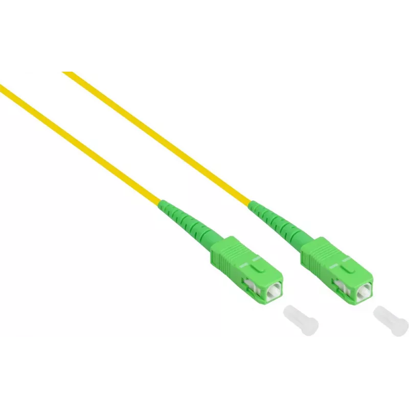 GoodConnections cabo de patch de fibra ótica OS2 monomodo simplex de 1m SC/APC a SC/APC, LSZH, 9/125µm LW-S901SASA