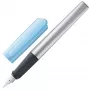 Caneta de tinta permanente LAMY nexx azul-céu/prateado, pena para principiantes A (1238589)