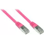 Cabo de rede GoodConnections RNS com proteção de lingueta, Cat. 5e, SF/UTP, PVC, 100 MHz, magenta, 7,5 m (855M-075)