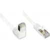Cabo de rede GoodConnections Cat. 5e F/UTP, 3m, branco, RJ45 angular para reto 805W-030EWI