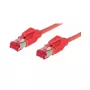 Cabo de rede GoodConnections Cat.6 S/FTP PiMF sem halogéneos, fichas Hirose, vermelho, 1m 8066-101R