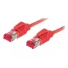 Cabo de rede GoodConnections Cat.6 S/FTP PiMF sem halogéneos, fichas Hirose, vermelho, 1m 8066-101R