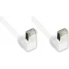 Cabo de rede GoodConnections Cat. 5e F/UTP, branco, RJ45 angular 90° para baixo, 1m 805W-010WI
