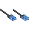 Cabo de rede plano GoodConnections Cat. 6a U/UTP, 500 MHz, preto, 1 m 8060-HF015S