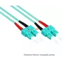 GoodConnections LW-810SC3 OM3 Cabo patch de fibra ótica multimodo duplex, SC/SC, 50/125, 10 m