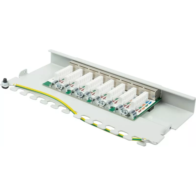 Módulo keystone RJ45 blindado GoodConnections Alcasa GC-N0111 Cat6 - cinzento