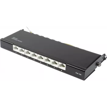 GoodConnections Alcasa GC-N0118 módulo Keystone Cat.6a blindado, sem ferramentas, RJ45, 10G, preto