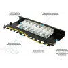 GoodConnections Alcasa GC-N0118 módulo Keystone Cat.6a blindado, sem ferramentas, RJ45, 10G, preto