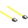 GoodConnections cabo SATA III 6 Gb/s com clipe metálico, 0,30 m, amarelo 5047-A03Y