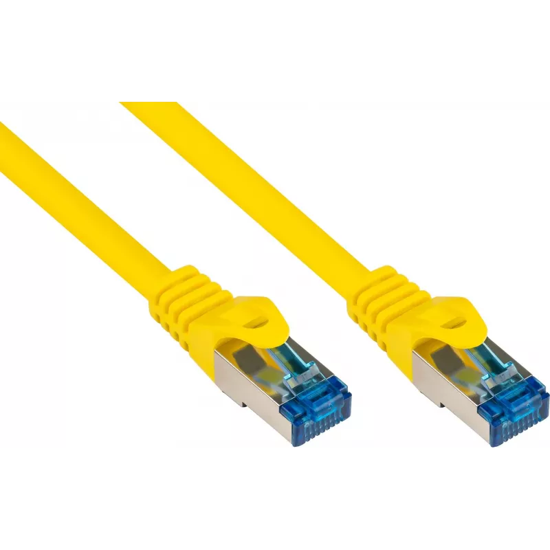 Good Connections RNS® cabo de rede Cat. 6A S/FTP com Snagless Boot, isento de halogéneos, amarelo, 20 m 8060-H200Y