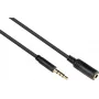 GoodConnections cabo de extensão de áudio TRRS 3,5 mm, ficha para conector fêmea, 5 m, preto AS-35V4B5