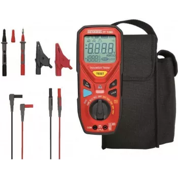 Benning IT 100 testador de isolamento 50 V, 100 V, 250 V, 500 V, 1000 V 20 GΩ 044107