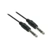 Good Connections cabo de áudio jack 6,3 mm para jack 6,3 mm, 1,5 m, niquelado, preto 1963-015