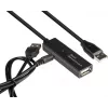 Good Connections cabo de extensão USB 2.0 ativo, ficha Type-A para conector fêmea Type-A, cobre, preto, 15 m (GC-M0133)