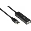 Good Connections cabo de extensão USB 2.0 ativo, ficha Type-A para conector fêmea Type-A, cobre, preto, 15 m (GC-M0133)