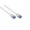 GoodConnections RNS SlimLine cabo de rede Cat.6A U/FTP LSZH, 5 m, branco 8060-HS050W