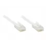 GoodConnections cabo de rede plano Cat. 6 U/UTP, branco, 1,0 m (806U-F010)