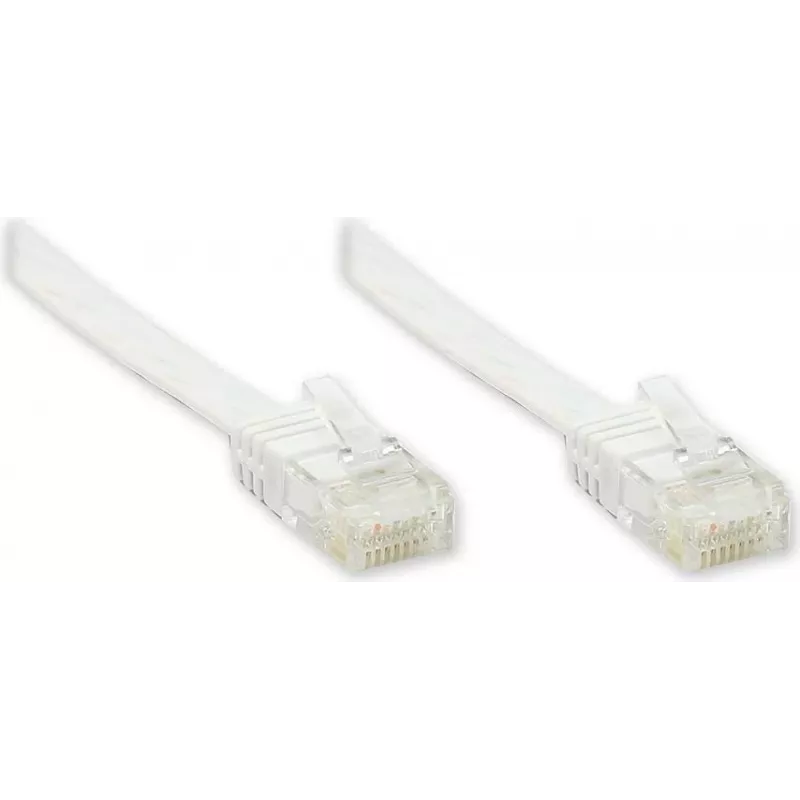 GoodConnections cabo de rede plano Cat. 6 U/UTP, branco, 1,0 m (806U-F010)
