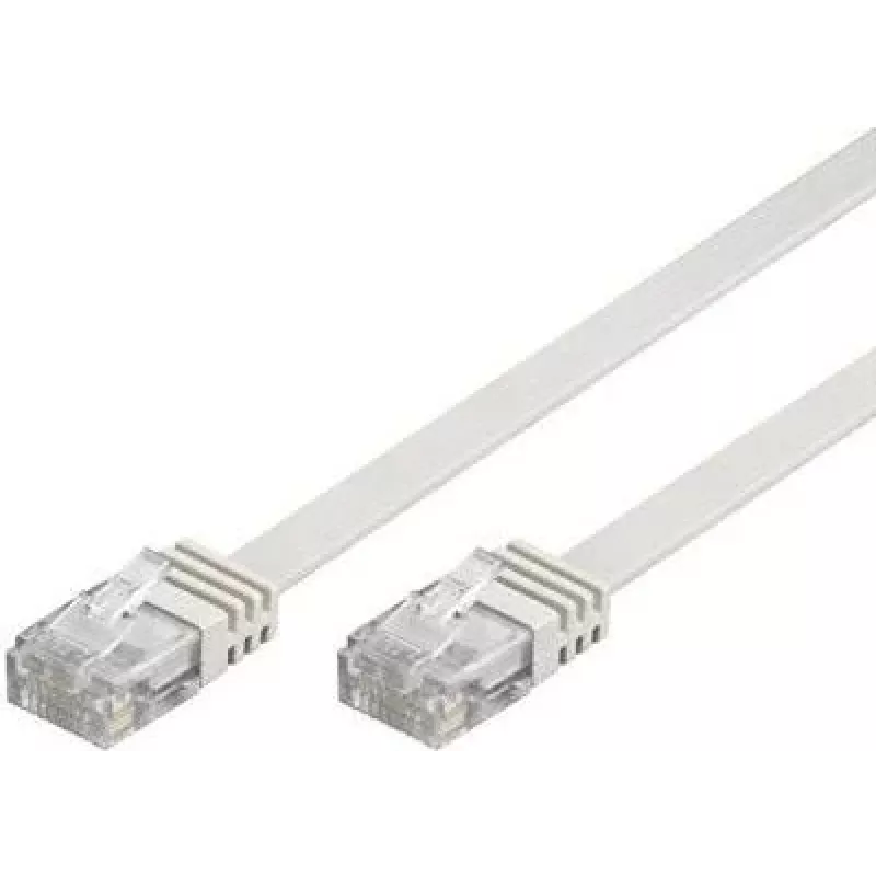 GoodConnections cabo de rede plano Cat. 6 U/UTP, branco, 1,0 m (806U-F010)