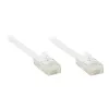 GoodConnections cabo de rede plano Cat. 6 U/UTP, branco, 1,0 m (806U-F010)