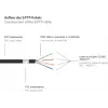 GoodConnections Alcasa 8060-400S Cat6 S/FTP Cabo patch, RJ45 macho para macho, 40 m, banhado a ouro