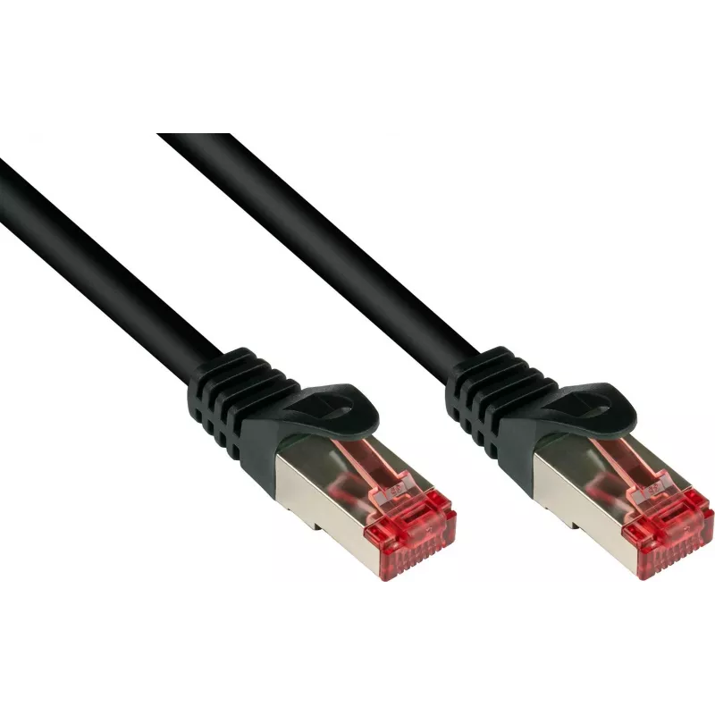 GoodConnections Alcasa 8060-400S Cat6 S/FTP Cabo patch, RJ45 macho para macho, 40 m, banhado a ouro