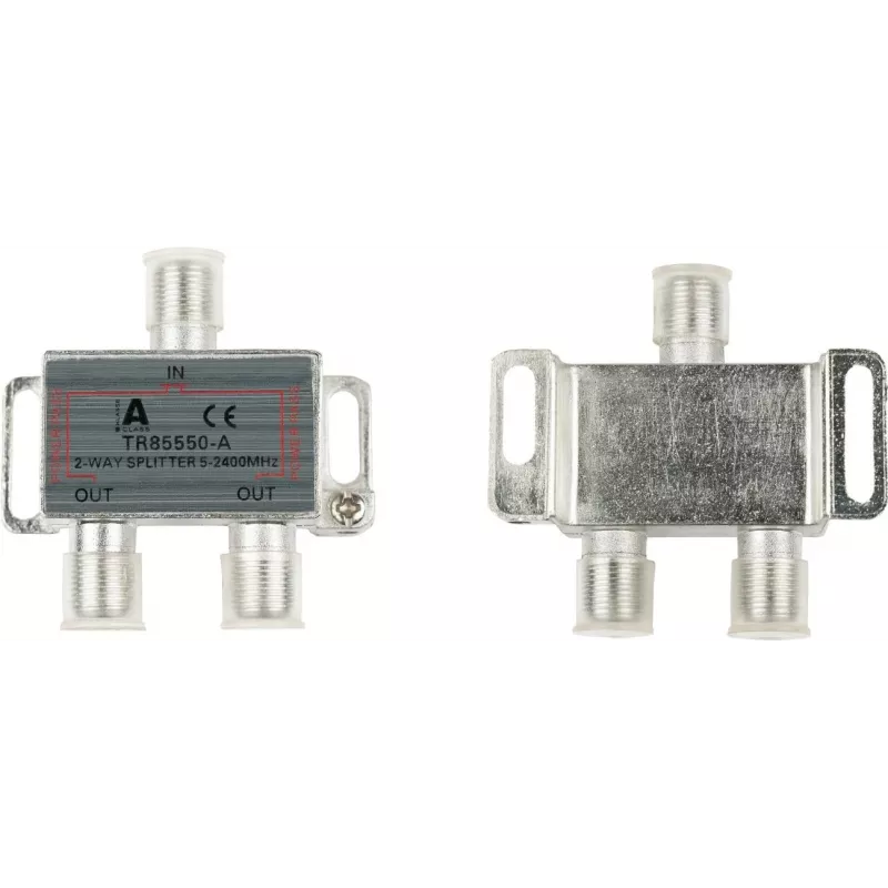 GoodConnections Distribuidor SAT com conectores F, 2 vias, 5-2250 MHz