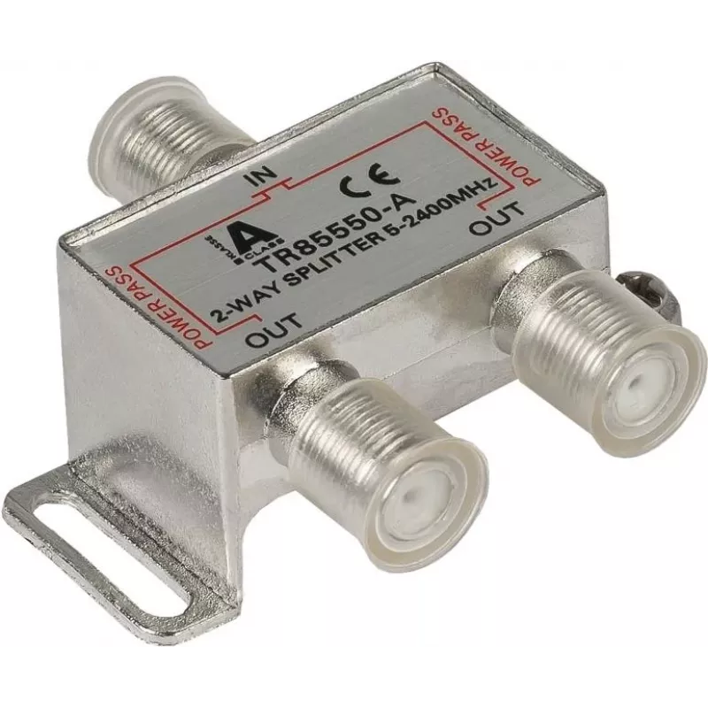 GoodConnections Distribuidor SAT com conectores F, 2 vias, 5-2250 MHz