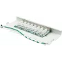 GoodConnections GC-N0113 Painel de ligação Cat.6 8 portas STP para secretária, 0,5U, sem ferramentas, branco puro RAL9010