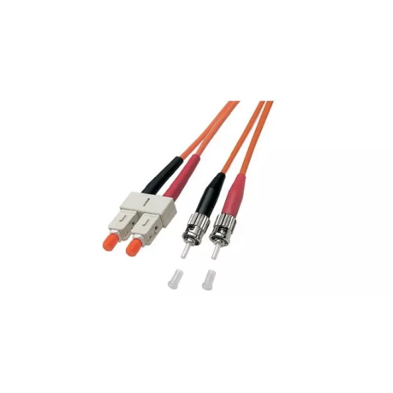 GoodConnections Cabo de fibra ótica OM2 duplex multimodo ST/SC, 50/125 µm, 5 m, laranja LW-805TC