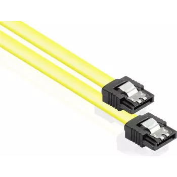 GoodConnections Cabo SATA 6 Gb/s com clipe metálico, 0,50 m, amarelo 5047-A05Y