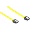 GoodConnections Cabo SATA 6 Gb/s com clipe metálico, 0,50 m, amarelo 5047-A05Y