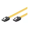 GoodConnections Cabo SATA 6 Gb/s com clipe metálico, 0,50 m, amarelo 5047-A05Y