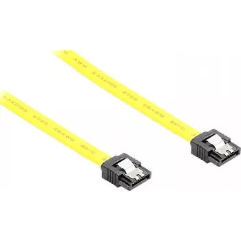 GoodConnections Cabo SATA 6 Gb/s com clipe metálico, 0,70 m, amarelo 5047-A07Y