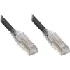 GoodConnections Cabo de rede Cat.6A S/FTP com proteção de lingueta RNS®, LSZH, 5 m, preto 8060-HV050S