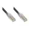GoodConnections Cabo de rede Cat.6A S/FTP com proteção de lingueta RNS®, LSZH, 5 m, preto 8060-HV050S