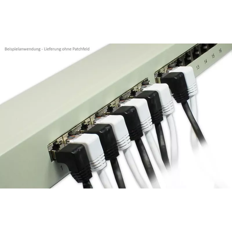GoodConnections Cabo de rede Cat. 5e F/UTP, 2 m, preto, RJ45 90° para reto 805S-020EWI