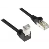 GoodConnections Cabo de rede Cat. 5e F/UTP, 2 m, preto, RJ45 90° para reto 805S-020EWI