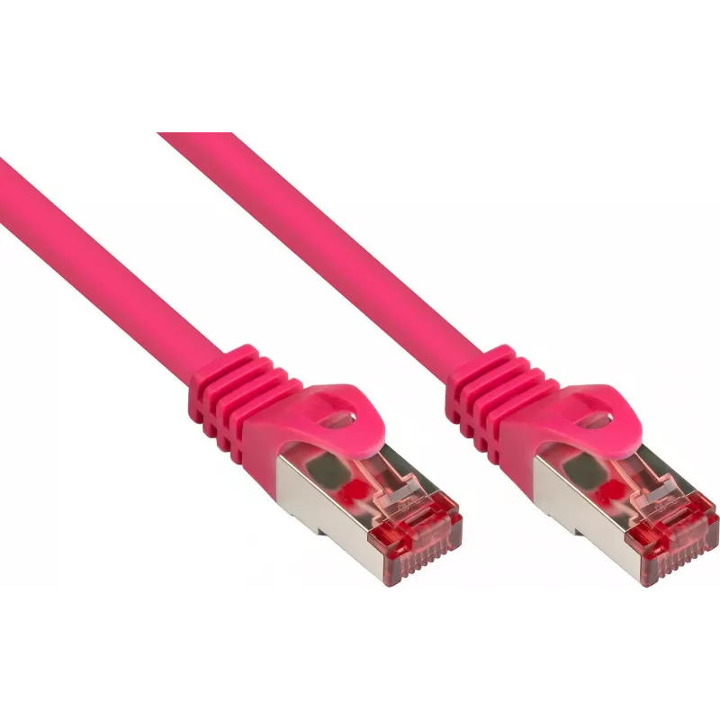 GoodConnections Alcasa 40 m Cabo de rede Cat6 S/FTP RJ-45 macho para macho magenta 8060-400M