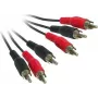 Good Connections AVB-02 Cabo de vídeo composto + áudio estéreo 3x ficha RCA para 3x ficha RCA, 2 m, preto