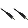 GoodConnections Cabo jack estéreo 3,5 mm 2,5 m macho para macho preto 1970-02