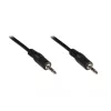 GoodConnections Cabo jack estéreo 3,5 mm 2,5 m macho para macho preto 1970-02