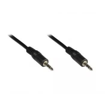 GoodConnections Cabo jack estéreo 3,5 mm 2,5 m macho para macho preto 1970-02