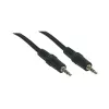 GoodConnections Cabo jack estéreo 3,5 mm 2,5 m macho para macho preto 1970-02