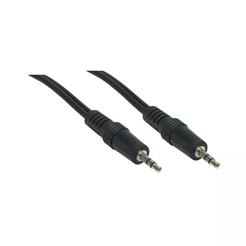 GoodConnections Cabo jack estéreo 3,5 mm 2,5 m macho para macho preto 1970-02