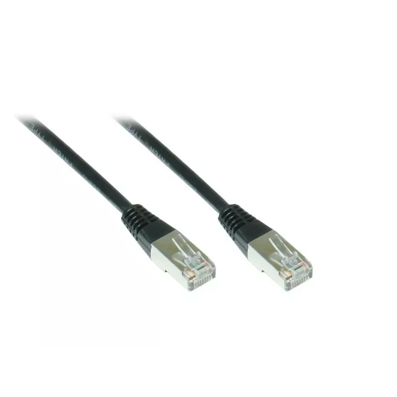 Alcasa 855S-015 Cat5e SF/UTP Cabo patch, RJ45, 1,5 m, preto