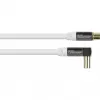 Good Connections GC-M2070 Cabo de antena de TV angular SmartFLEX - 30 m - ficha coaxial IEC angulada para conector fêmea - blindagem quádrupla 120 dB 75 Ohm - ligações banhadas a ouro - branco
