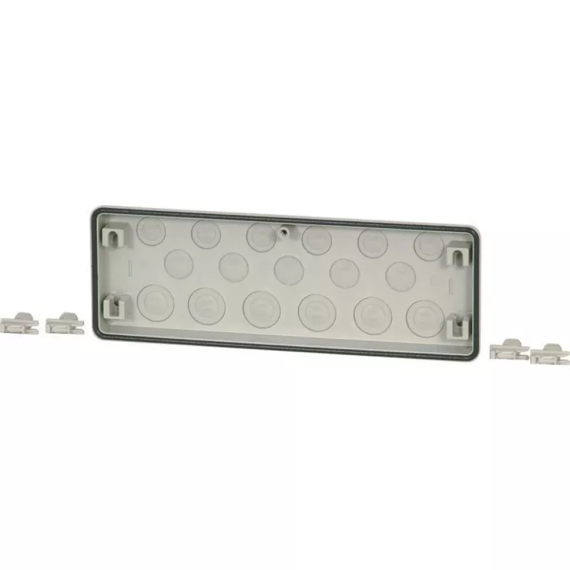 Eaton FL4-3 Flange para armário elétrico, policarbonato cinzento, 329 x 23 x 116 mm 017236