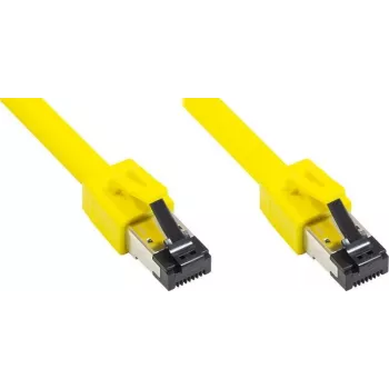GoodConnections Alcasa Cabo de rede Ethernet Cat8.1 S/FTP, RJ45, amarelo, 1,5 m 8080-015Y